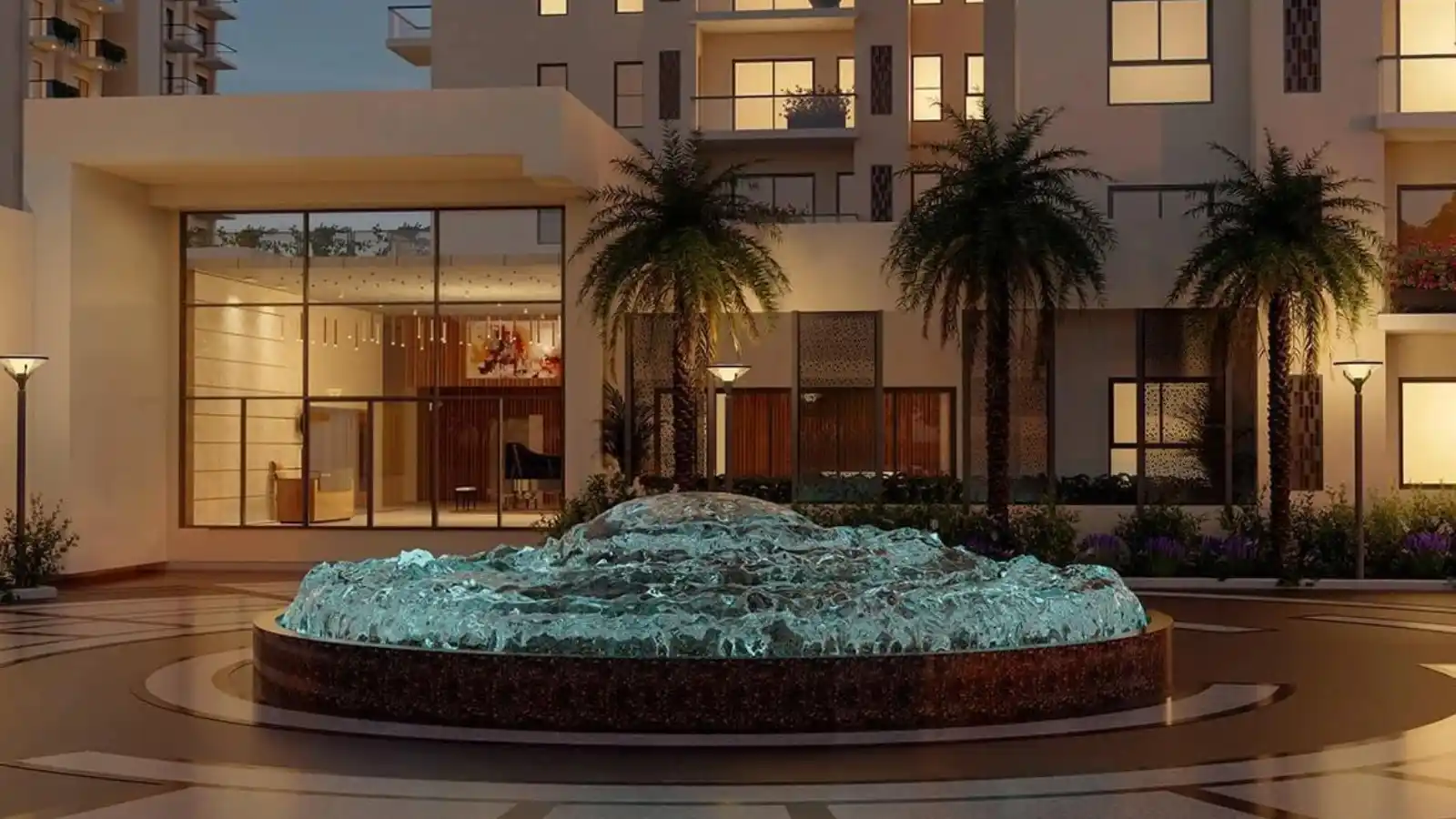 Century-Ethos-Apartments-in-Hebbal-Bangalore-Entrance-fountain